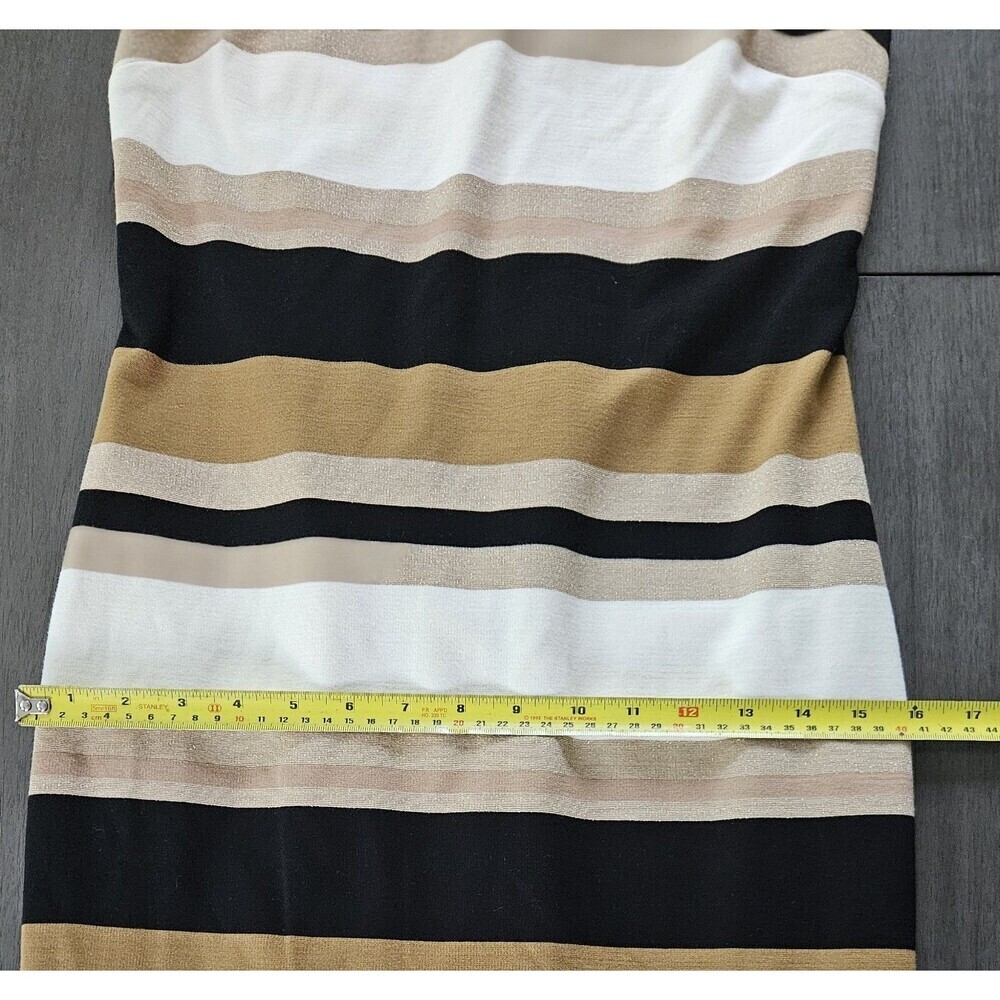 Banana Republic Stripe Bodycon Pencil Dress Classic Sleeveless Career Size 8 - Picture 5 of 11